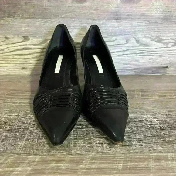 Narciso Rodriquez Black Pointed Toe Heels - Picture 5 of 11